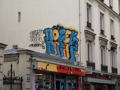 photo graffiti Paris 20eme arrondissement